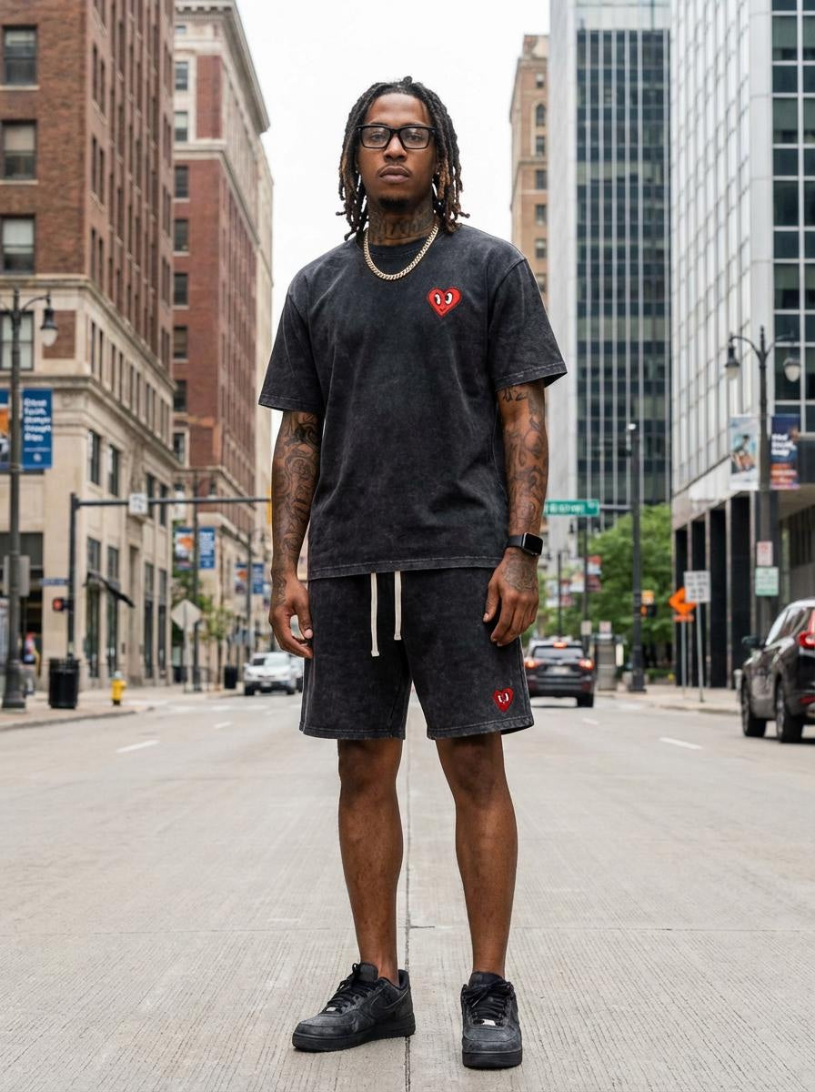 Vintage Heart Short Set