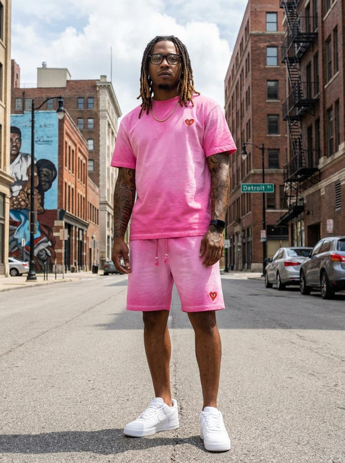 2 Toned Heart Short Set