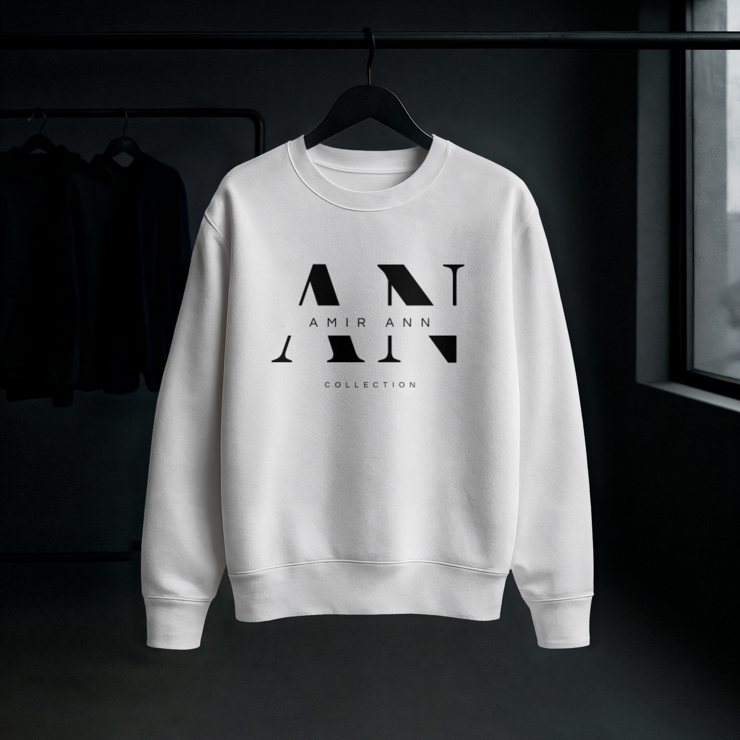 Amir Ann Crew Sweater White
